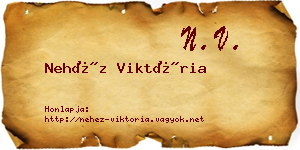 Nehéz Viktória névjegykártya